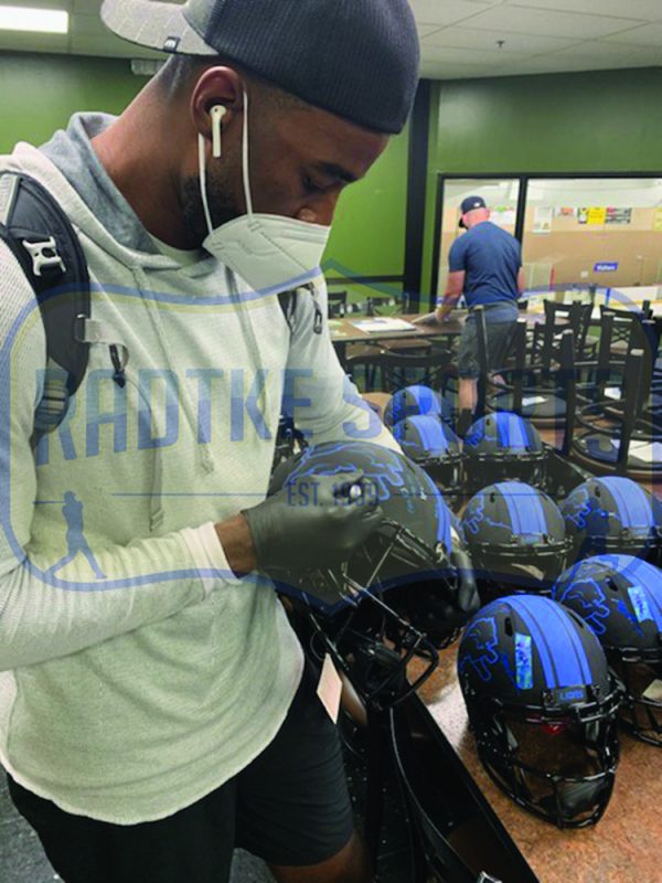 Calvin Johnson Autographed Detroit Lions Speed Full Size Eclipse NFL Helmet - Perfect for Sports Memorabilia Collectors & Football Fans Display