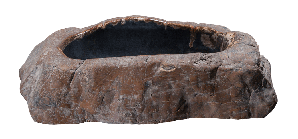 Natural Petrified Wood Sink - 20-25 Inch Bathroom Vanity - Unique Stone Basin for Rustic & Modern Home Decor - Perfect for Bathroom, Kitchen, or Outdoor Living Spaces