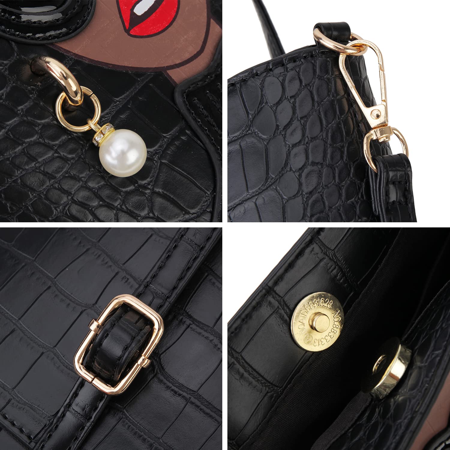 3D Lady Face Purse - Unique Top Handle Satchel Handbag for Women, Fashionable Shoulder Bag & Clutch Purse | Perfect for Parties, Date Nights & Special Occasions