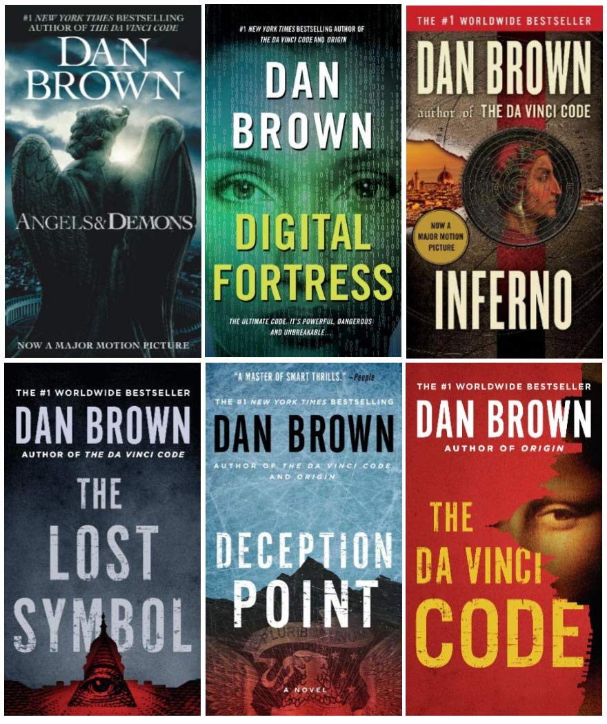 Inferno by Dan Brown - 6 Book Paperback Collection Set | Thriller Novels for Mystery & Adventure Lovers