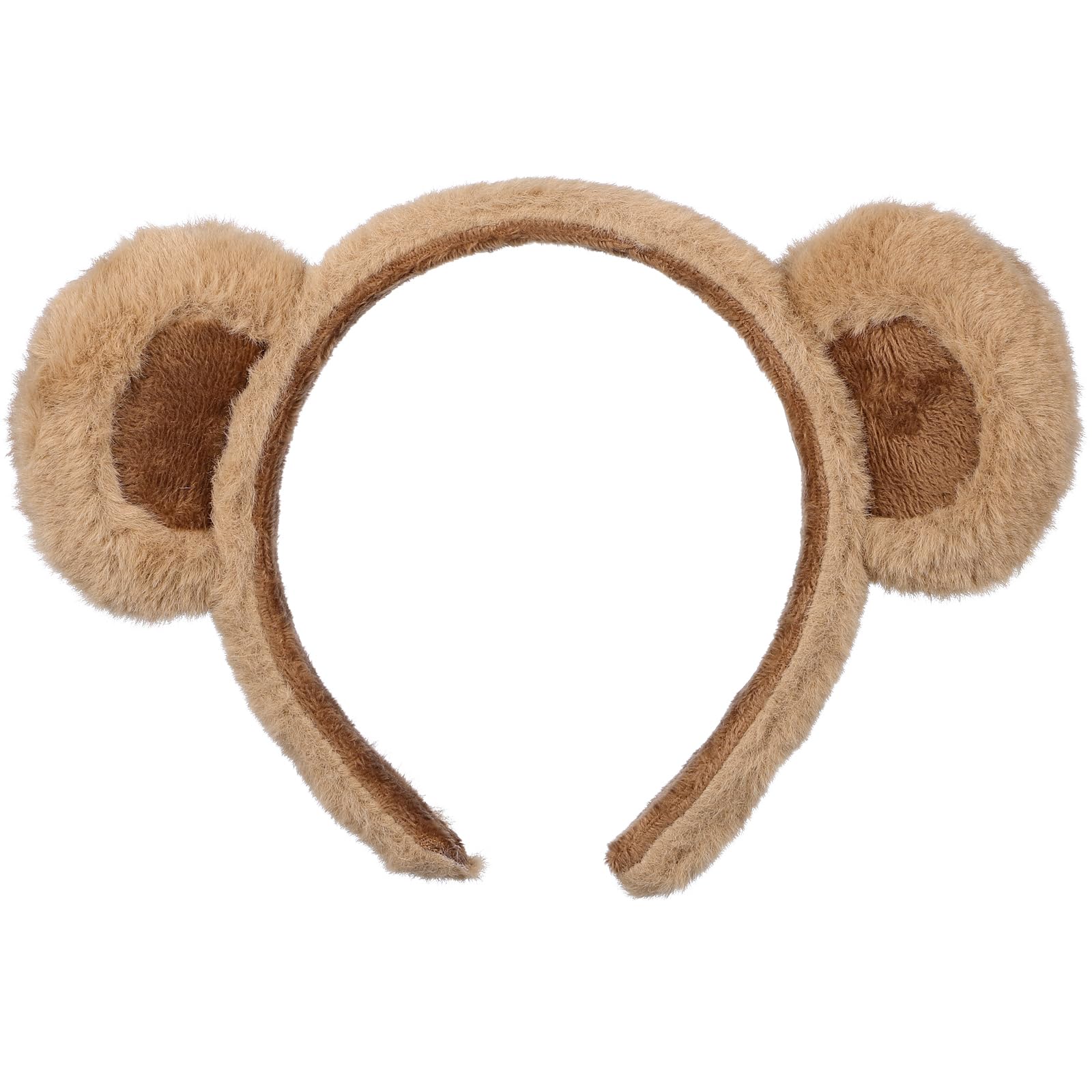 Cute Bear Ears Headband for Women & Girls - Soft Animal Hairband for Face Washing, Spa, Makeup, Party & Cosplay - Adjustable Hair Hoop Headwear Accessories (Great for Halloween, Costume Parties & Self Care Routines)