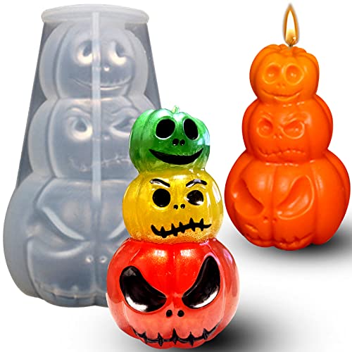 1PCS Pumpkin Pillar Candle Mold