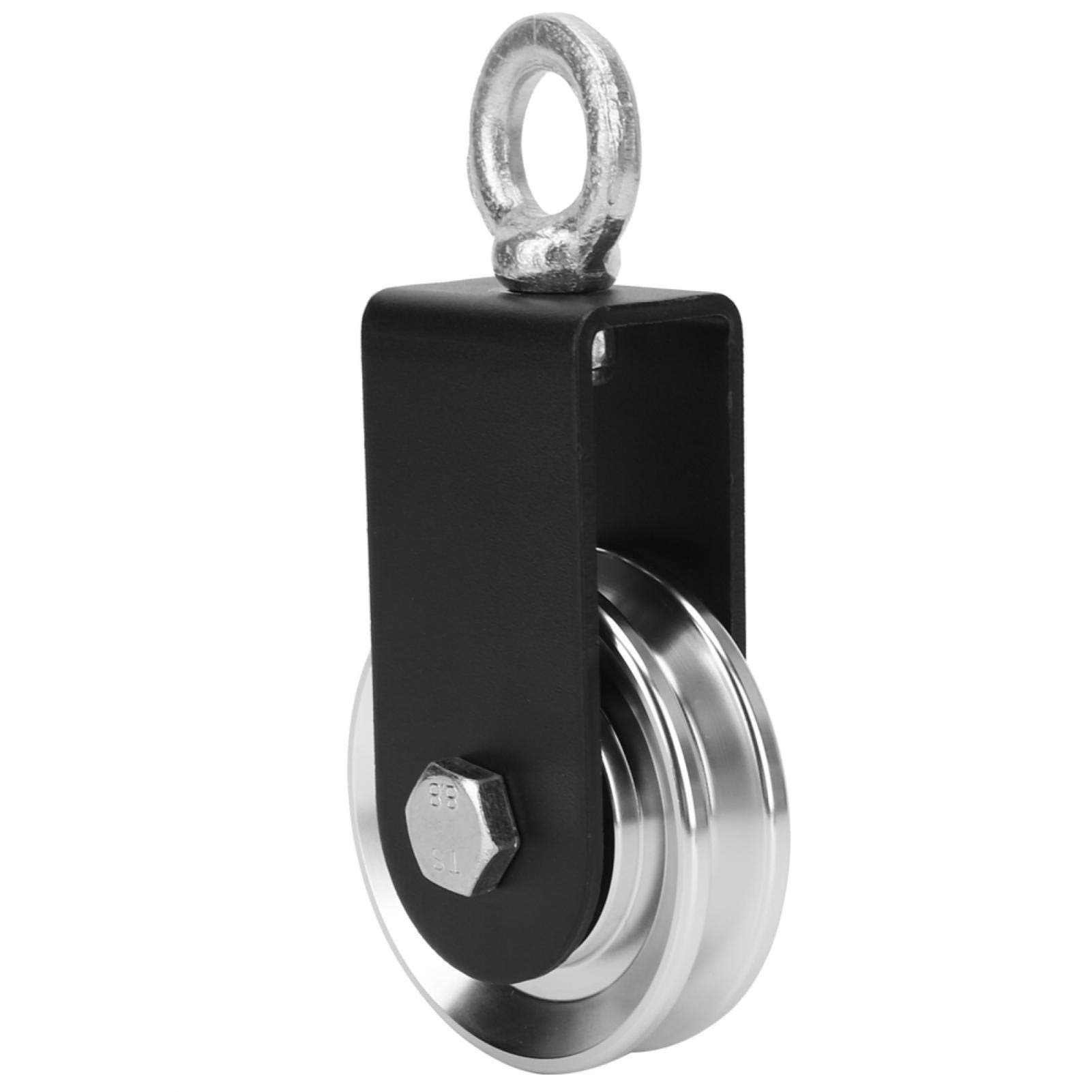 Cerlingwee Heavy-Duty Aluminum Pulley - Anti-Rust Fitness Equipment Bracket with Smooth Sliding - Perfect for Home Gym Workouts & Outdoor Training | Ideal for Cable Machines, Resistance Bands, and DIY Projects