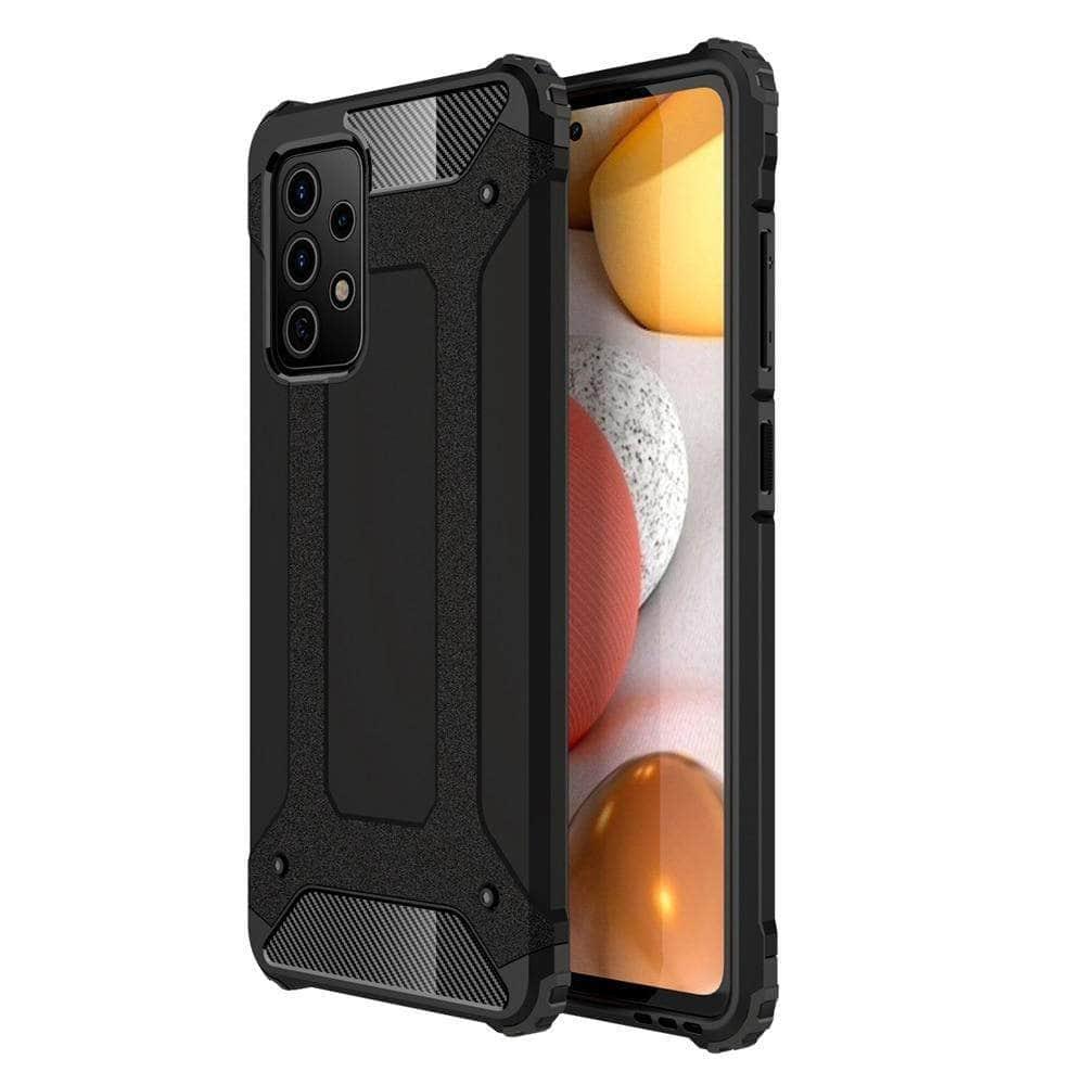 Shockproof Armor Case for Samsung Galaxy A52 - Durable Silicone Protective Cover with Military-Grade Protection | Perfect for Outdoor Activities, Work & Daily Use