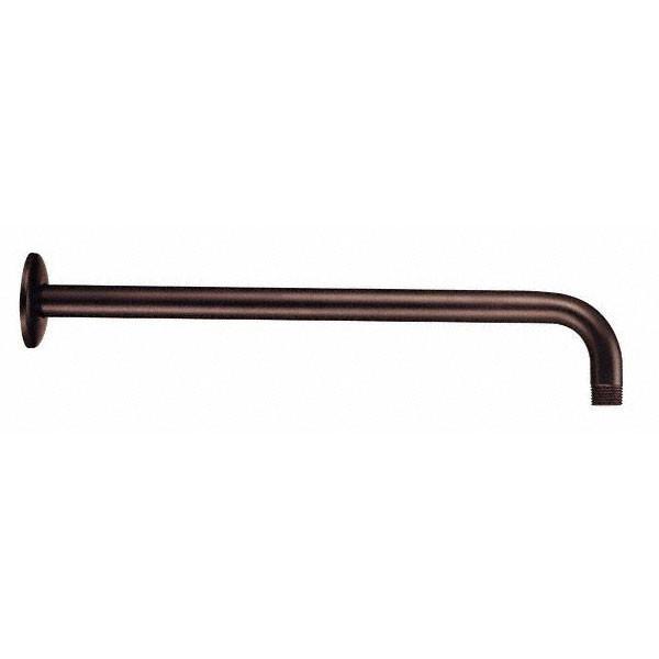Danze Oil Rubbed Bronze 15-Inch Right Angle Wall Mount Shower Arm with Flange - Perfect for Bathroom Renovations and Modern Shower Installations