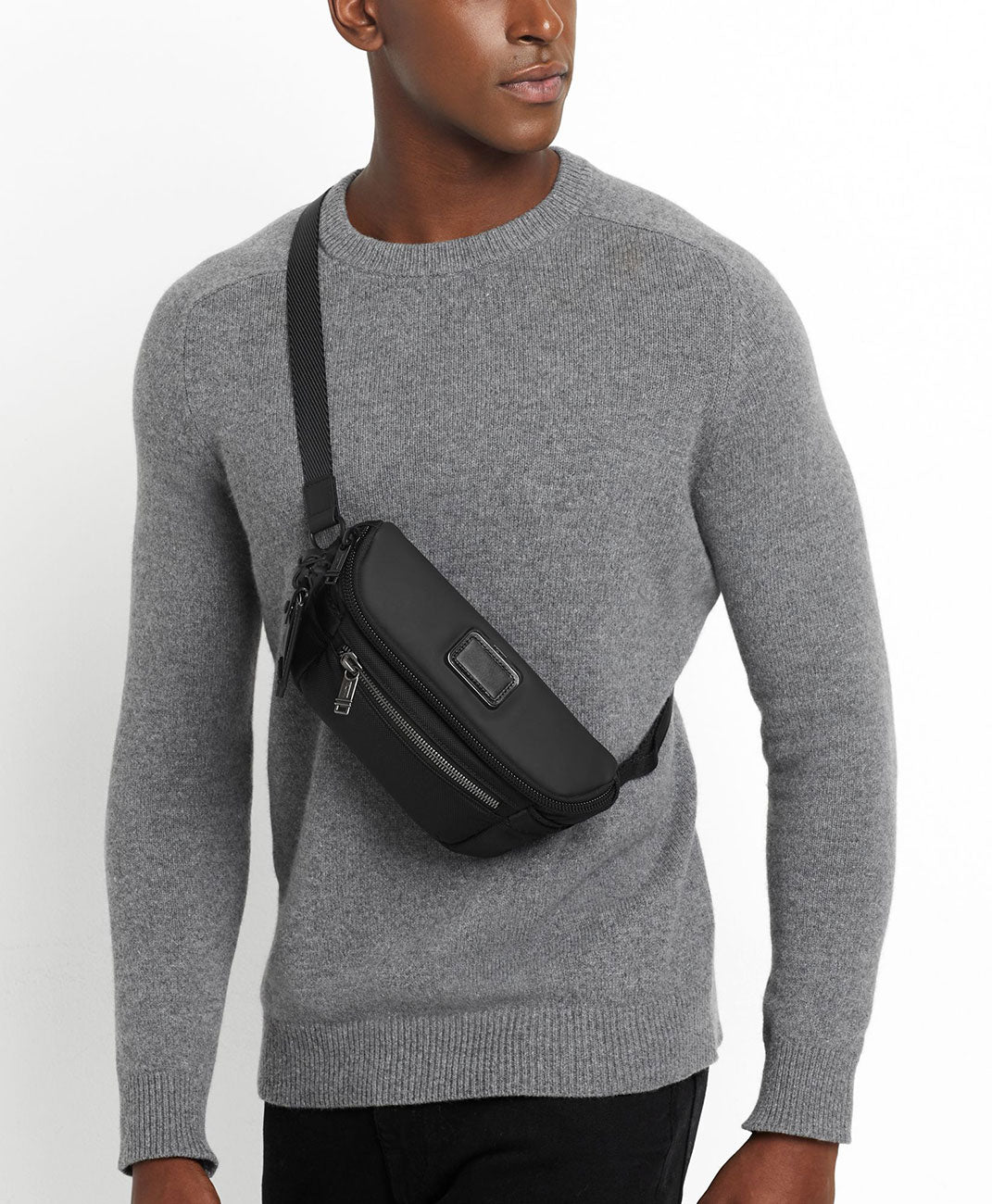 Alpha Bravo Black Tactical Waist Pack - Durable & Stylish Fanny Pack for Outdoor Adventures, Travel, Hiking & Everyday Use