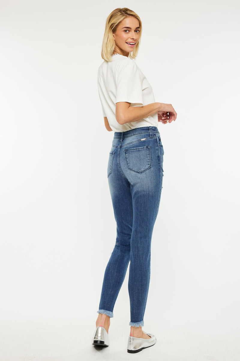 Lola High Rise Super Skinny Jeans for Women - Stretch Denim Pants Slim Fit Ankle Length - Perfect for Casual Wear, Night Out & Everyday Fashion