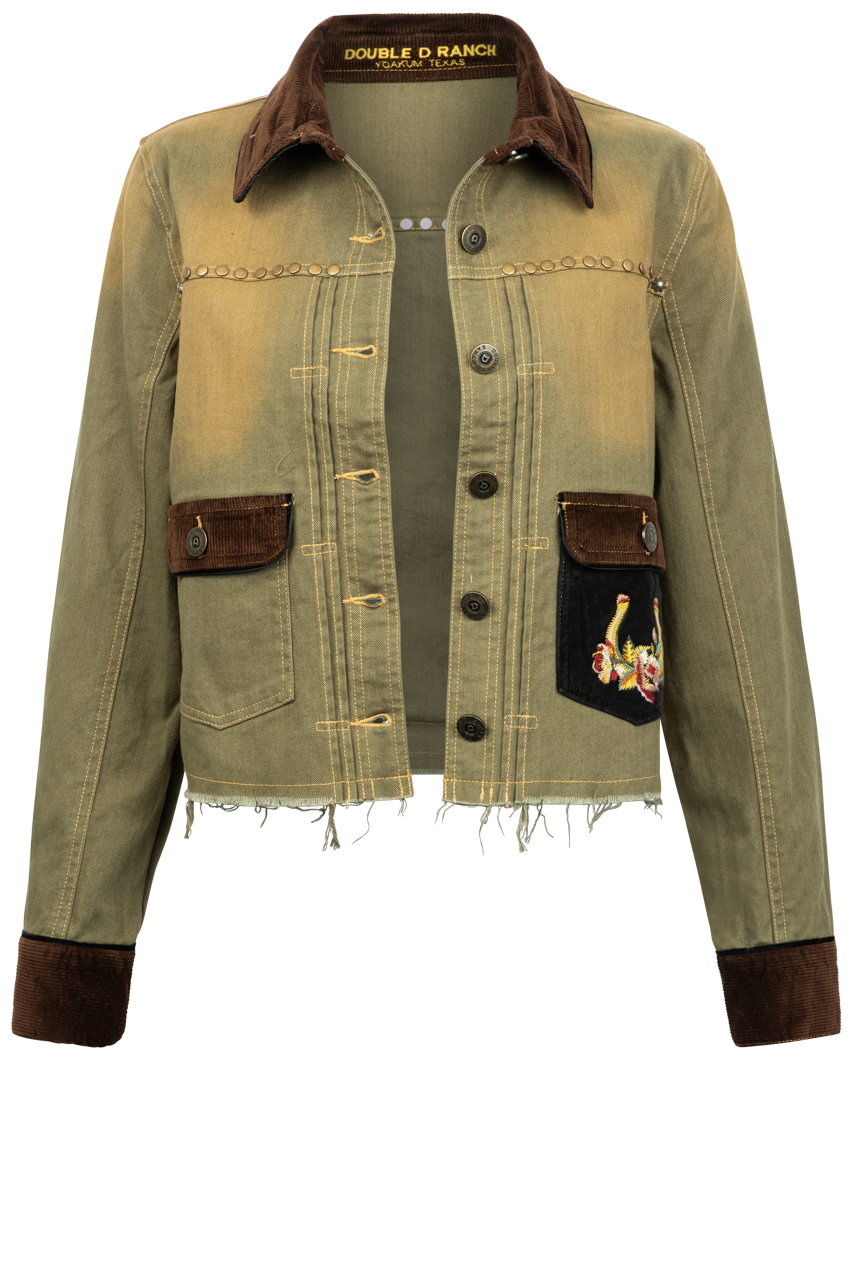 Double D Ranch Women's Work Jacket - Durable Denim Jacket for Women - Western Style Workwear for Ranch, Farm & Outdoor Activities