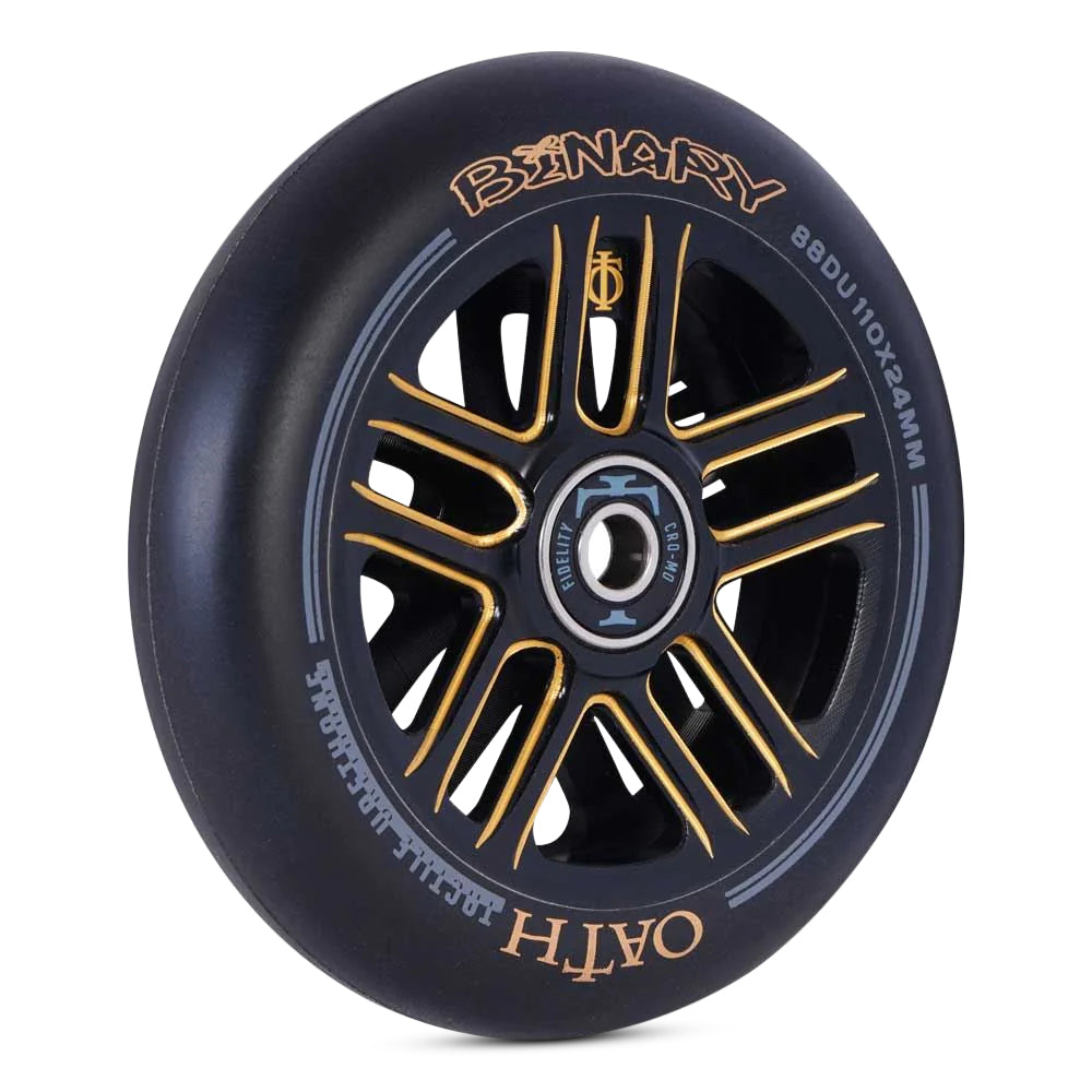 Oath Binary Wheels 110mm - High Performance Skateboard Wheels for Smooth Riding | Perfect for Street Skating and Longboard Cruising