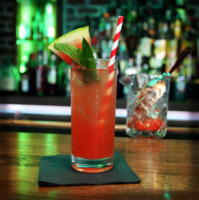 BarConic® Eco Friendly Biodegradable Paper Straws - 100 Pack, Red Stripe Design for Parties, Restaurants & Home Use - Sustainable & Disposable Drinking Straws