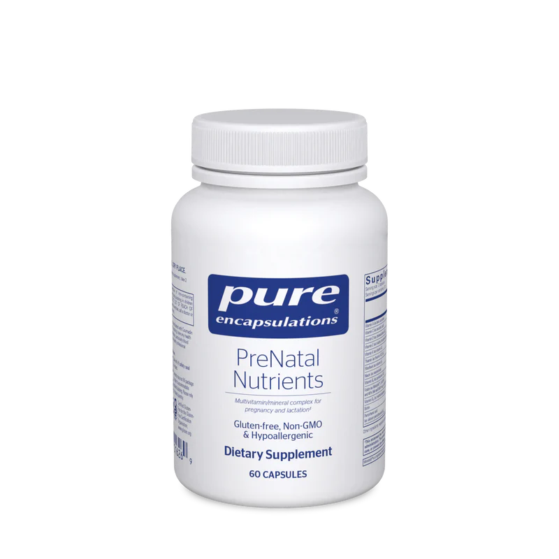 Pure Encapsulations Prenatal Vitamins - Essential Nutrients for Pregnancy & Postpartum Care - Supports Healthy Fetal Development & Maternal Wellness