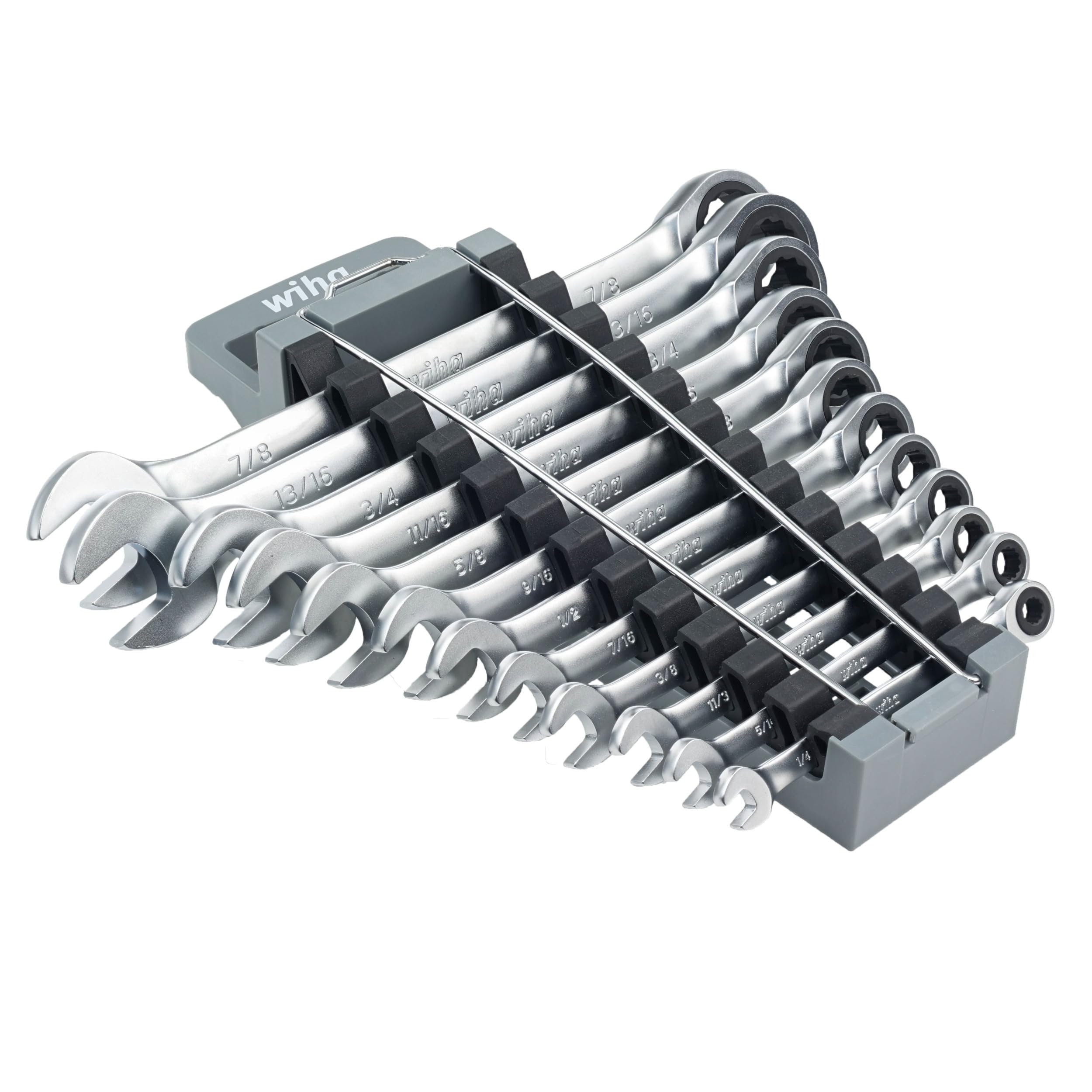12-Piece Combination Inch Ratchet Wrench Set - SAE Standard Sizes for Automotive & Home Repair - Perfect for Mechanics, DIY Projects, and Tight Spaces