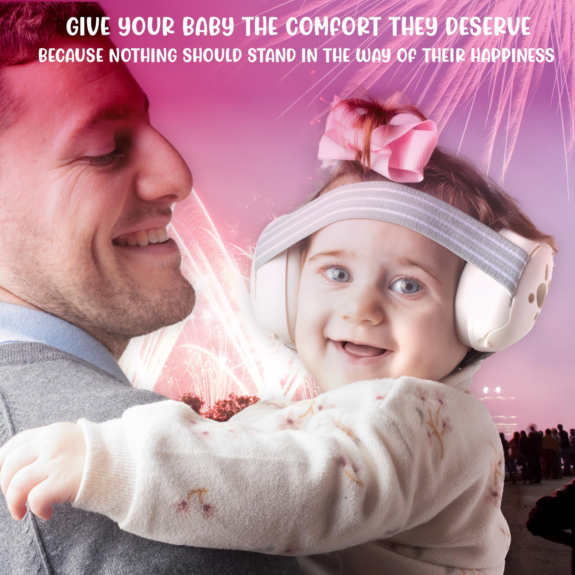 Baby Noise Cancelling Headphones - Comfortable Ear Protection for Infants & Toddlers - Perfect for Airplane Travel, Loud Events & Sensory Sensitivity
