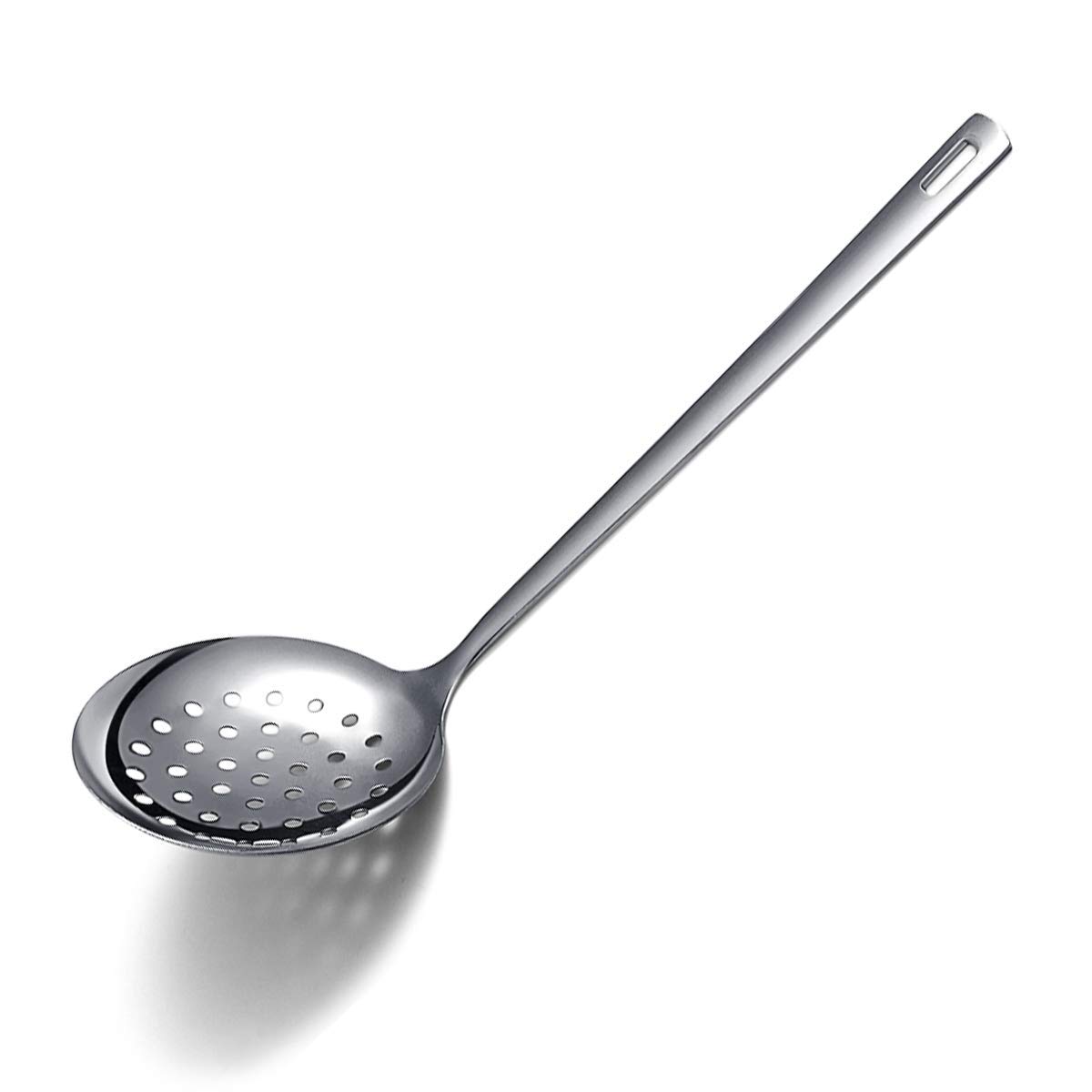 Premium Stainless Steel Skimmer - Berglander Metal Strainer for Non-Stick Cookware | Heat-Resistant & Dishwasher Safe | Perfect for Frying, Soup Making & Pasta Cooking | Easy to Clean Kitchen Tool