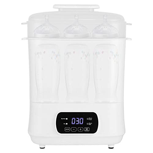 LIVINGbasics Baby Bottle Sterilizer and Warmer - Large Capacity Electric Steam Sterilizer for Bottles, Pacifiers & Breast Pumps | BPA-Free, Fast Drying | Perfect for Nursery, Travel & Breastfeeding Moms