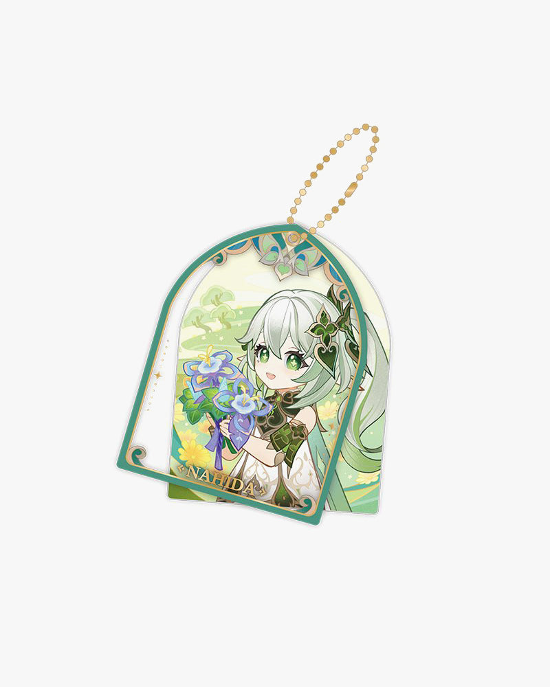 Genshin Impact Glittering Elixirs Series Acrylic Keychain - Anime Game Character Collectible for Backpacks, Lanyards & Cosplay Accessories