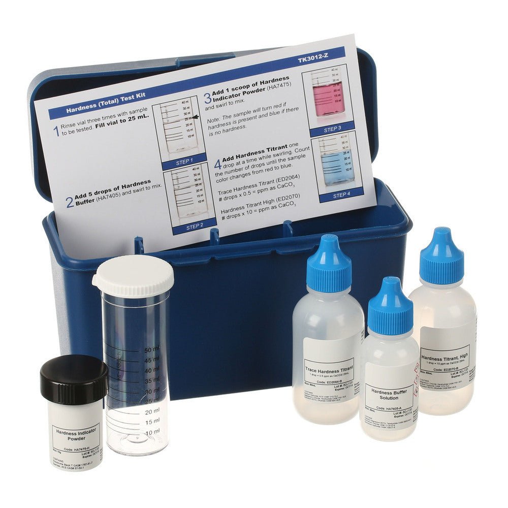 Water Hardness Test Kit - Total & Calcium Hardness Testing (2-10ppm/25mL) | Accurate Home & Aquarium Water Quality Testing