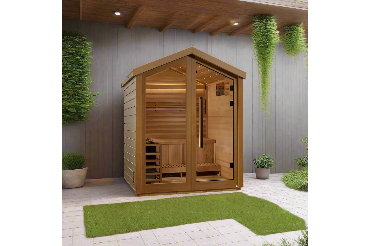 Golden Designs Savonlinna 3-Person Outdoor Traditional Sauna - Perfect for Backyard Relaxation & Home Spa Experience