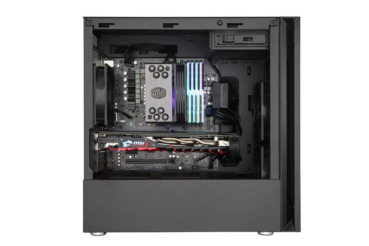 Cooler Master Silencio S400 Micro-ATX PC Case - Soundproof Gaming Tower with Noise-Reducing Panels, Reversible Front Design & 2X 120mm PWM Fans | Perfect for Quiet Gaming Setups & Home Office Workstations