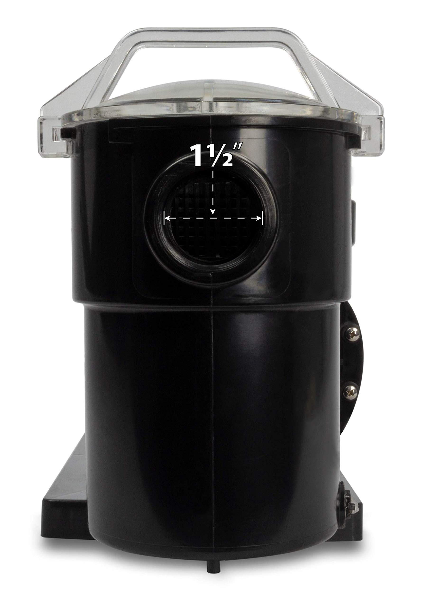 Rx Clear Niagara Pump - 2 HP Above Ground Swimming Pool Pump for Intex/Pop-Up Pools | 115V Electrical Hookup with 6-Foot UL Cord & Mounting Base | Perfect for Backyard, Inflatable & Frame Pools