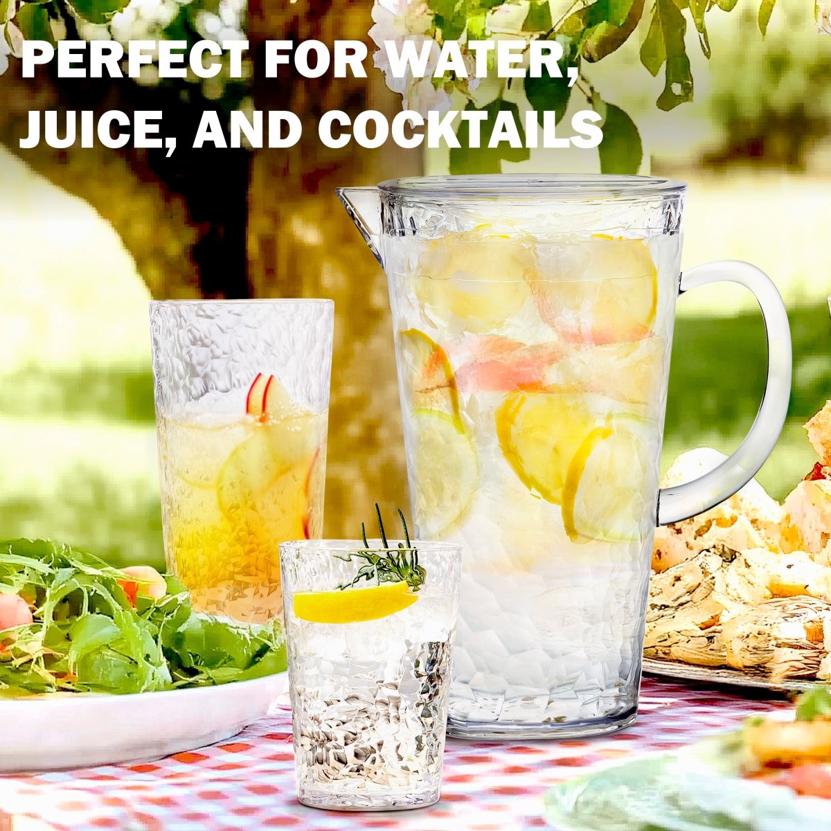 Premium ChillCraft Clear Highball Tumblers Set of 8 - 16oz Crystal Glass Cups for Cocktails, Iced Coffee & Smoothies - Perfect for Home Bars, Parties & Outdoor Gatherings