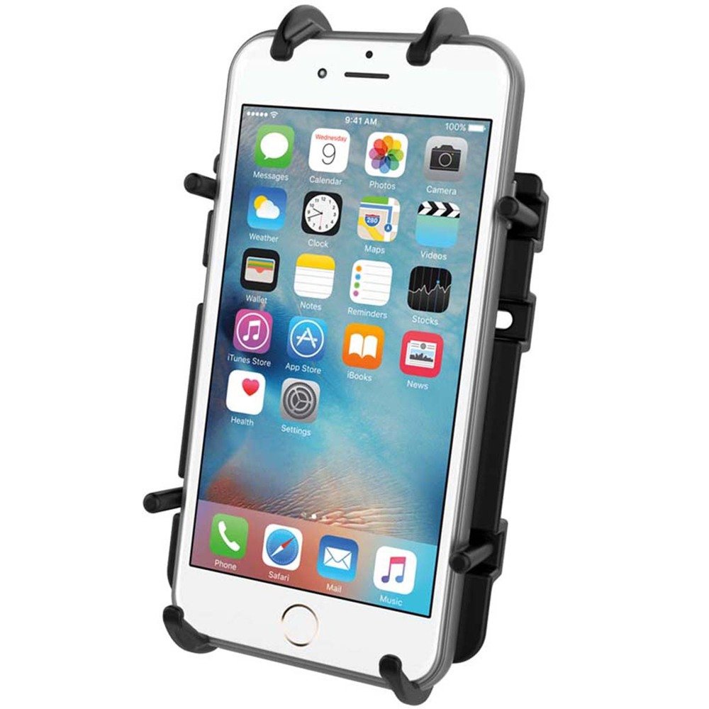 RAM Mounts RAM-HOL-PD3U Quick-Grip Phone Holder - Compatible with RAM Diamond Ball Bases - Perfect for Car, Motorcycle & Outdoor Adventures