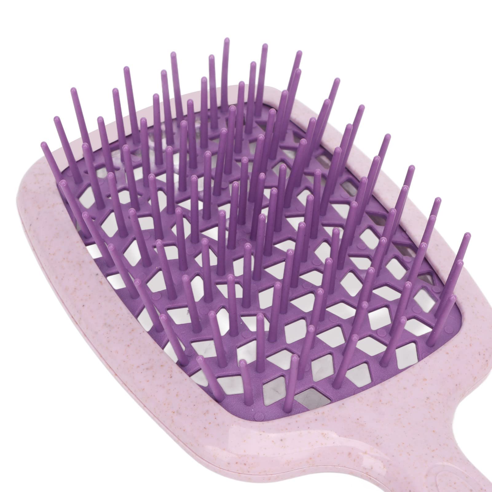 EXCLUZO Vent Paddle Hair Brush - Professional Detangling & Massage Brush with Mellow Teeth for Wet/Dry Hair, Ergonomic Design for Blow Drying & Styling (Dark Purple) - Perfect for Salon, Home & Travel Use