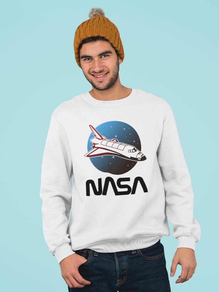 NASA Going Back Home Men's Sweatshirt - Retro Space Graphic Hoodie for Astronaut Fans & Science Lovers | Casual Wear, Street Style, Gift for Space Enthusiasts