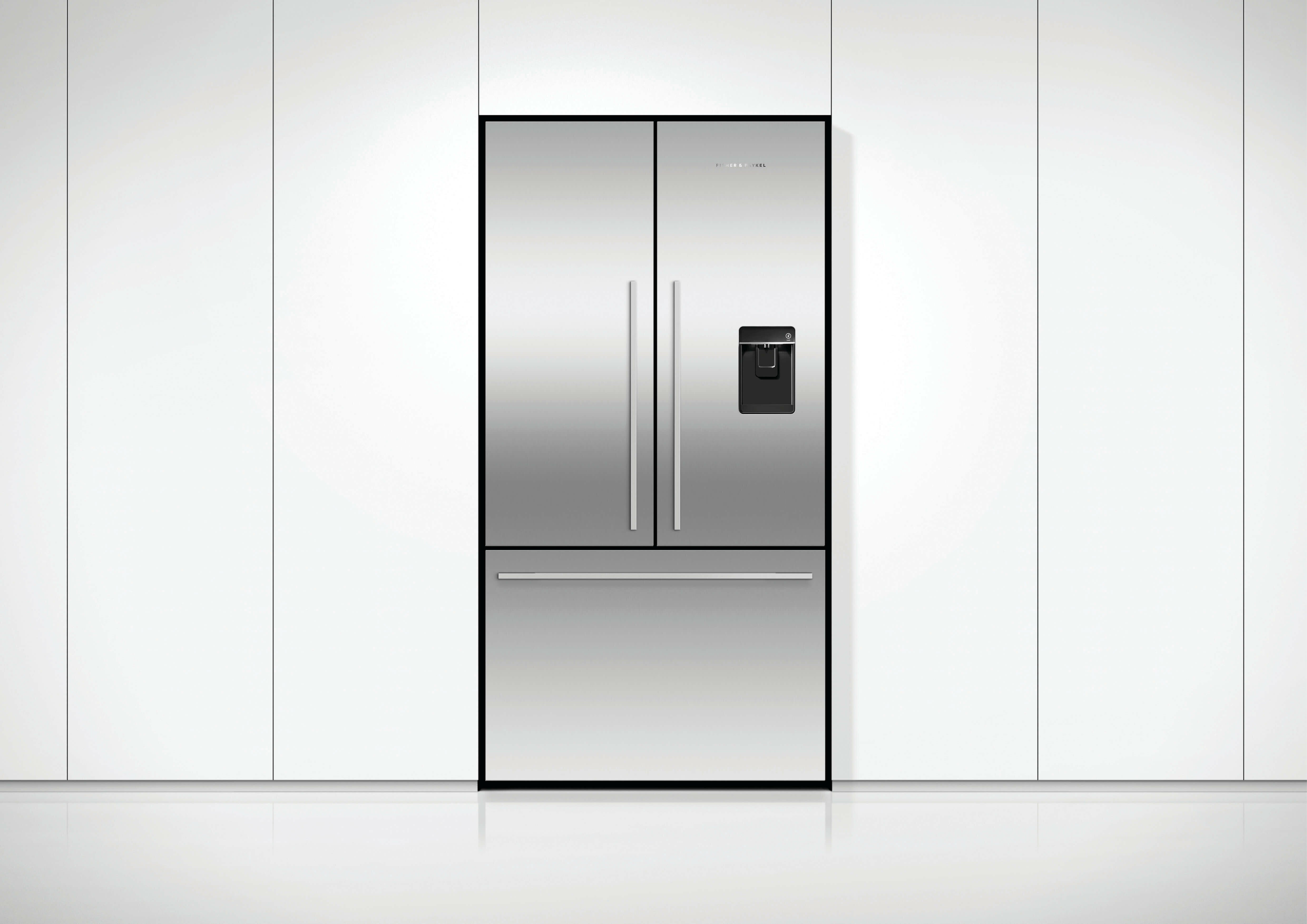 Fisher & Paykel 569L ActiveSmart French Door Refrigerator RF610ADUX5 - Energy Efficient Large Capacity Fridge for Modern Kitchens & Open Plan Living Spaces