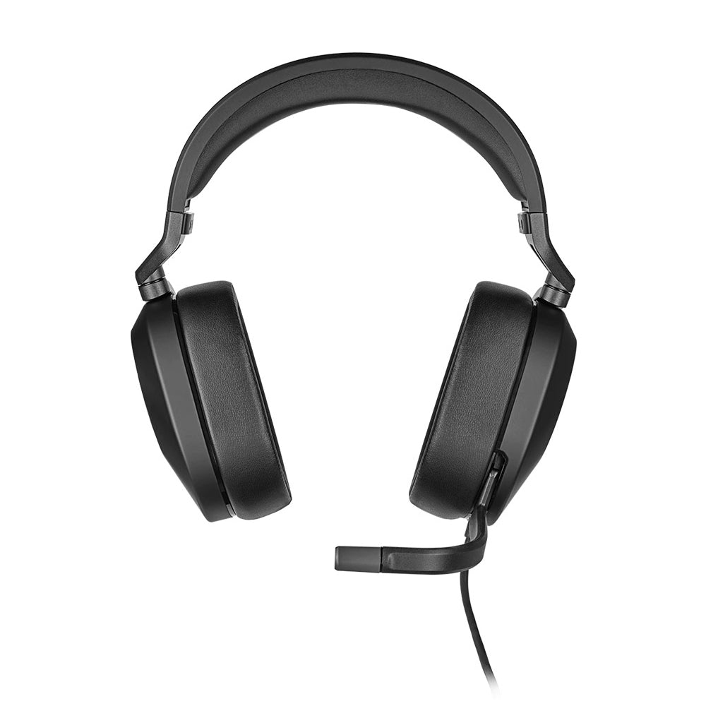 Corsair HS65 Surround Gaming Headset - 7.1 Dolby Audio, Noise Cancelling Mic, Memory Foam Earcups - Black | Perfect for PC, PS5, Xbox & Competitive Gaming
