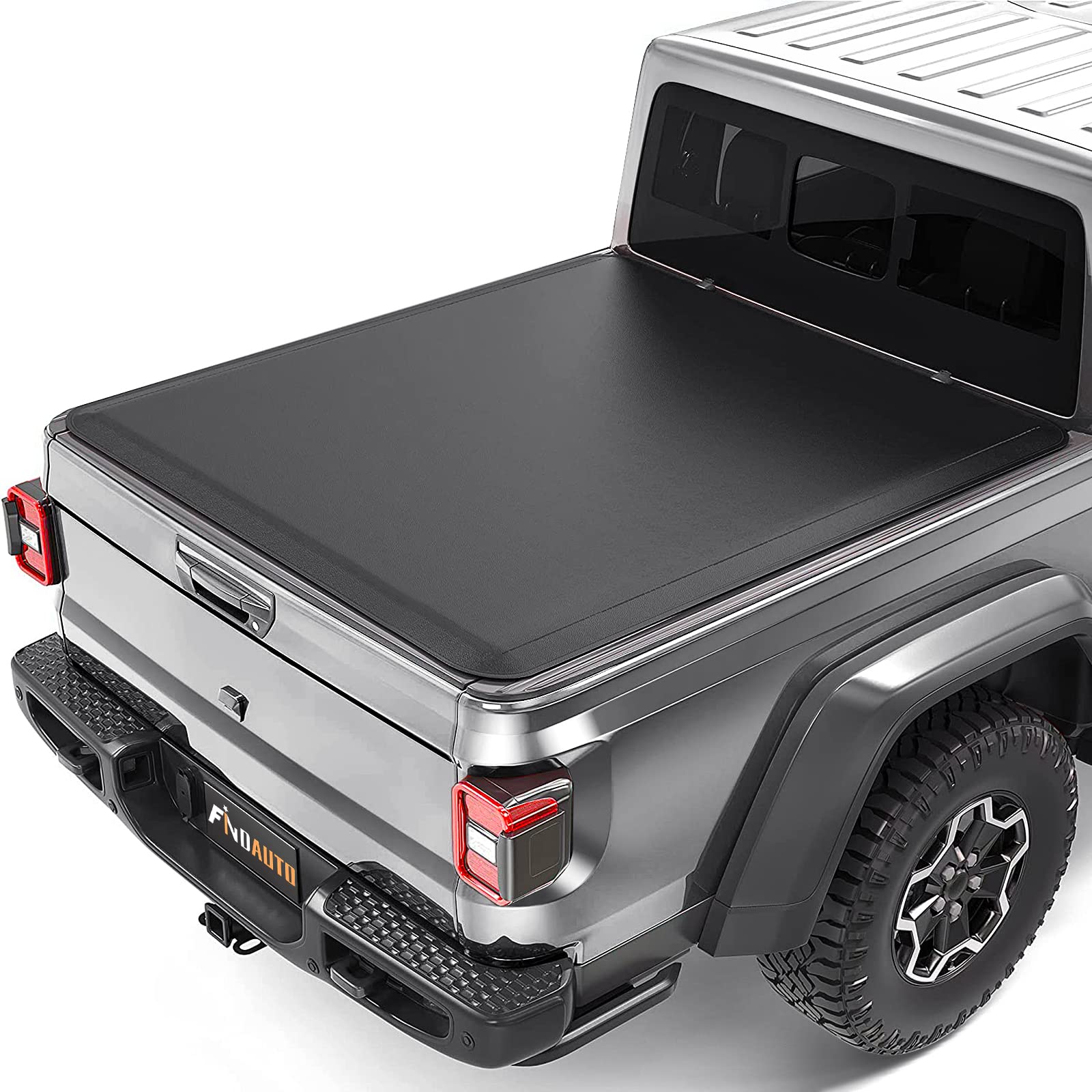 FINDAUTO Soft Roll Up Truck Bed Tonneau Cover for Toyota Tacoma 2016-2021 - Fleetside 5FT Bed | Waterproof & Durable Pickup Truck Accessory for Cargo Protection & Improved Fuel Efficiency