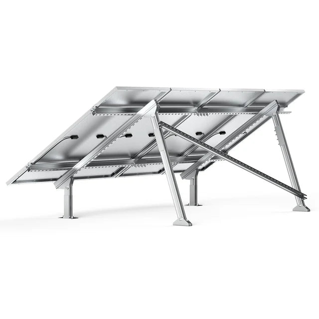 Rich Solar Solar Ground Mount - Compatible with MEGA 100, MEGA 100 SLIM & MEGA 150 Solar Panels | Durable Racking System for Off-Grid & Residential Solar Installations | Perfect for Backyard, Farm & RV Use