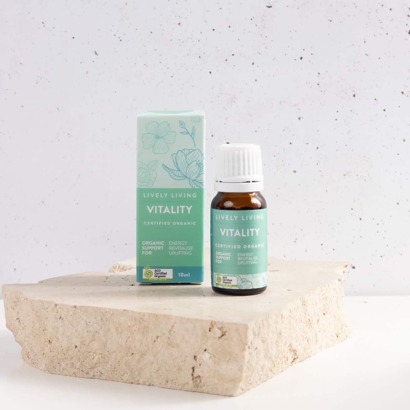 Vitality Organic Essential Oil 10ml - 100% Pure Natural Aromatherapy Oil for Diffusers, Massage & Relaxation - Perfect for Home Spa, Yoga & Stress Relief