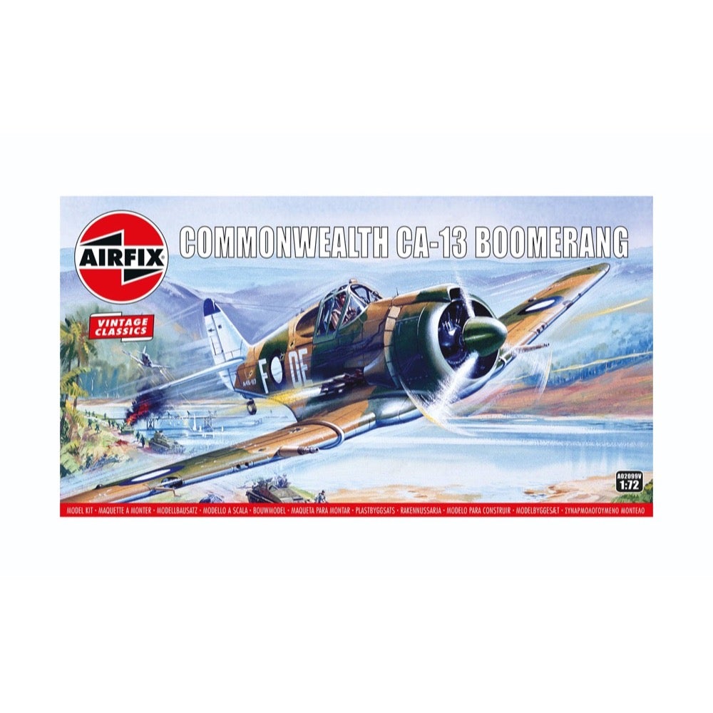 Airfix A02099V 1/72 Scale Commonwealth CA-13 Boomerang RAAF Model Kit - Perfect for Collectors, Wargaming & Historical Aviation Enthusiasts