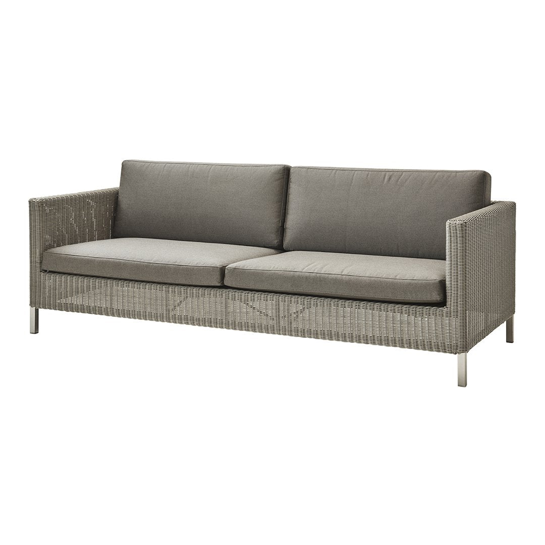 Connect Outdoor 3-Seater Patio Sofa - Waterproof Wicker Furniture for Garden, Poolside & Backyard Relaxation