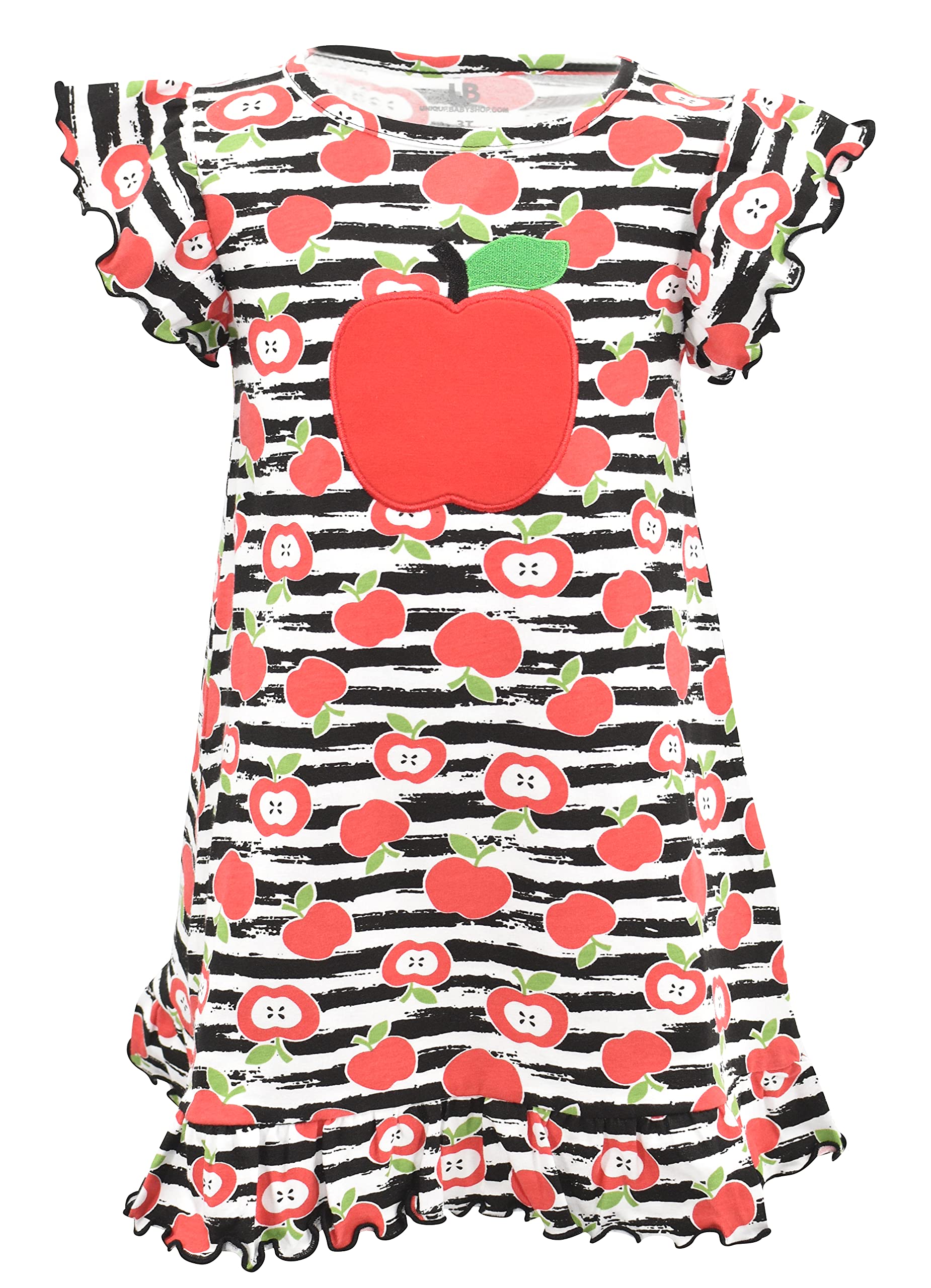 Adorable Embroidered Baby Girls Back to School Dress - Perfect for First Day of School & Special Occasions