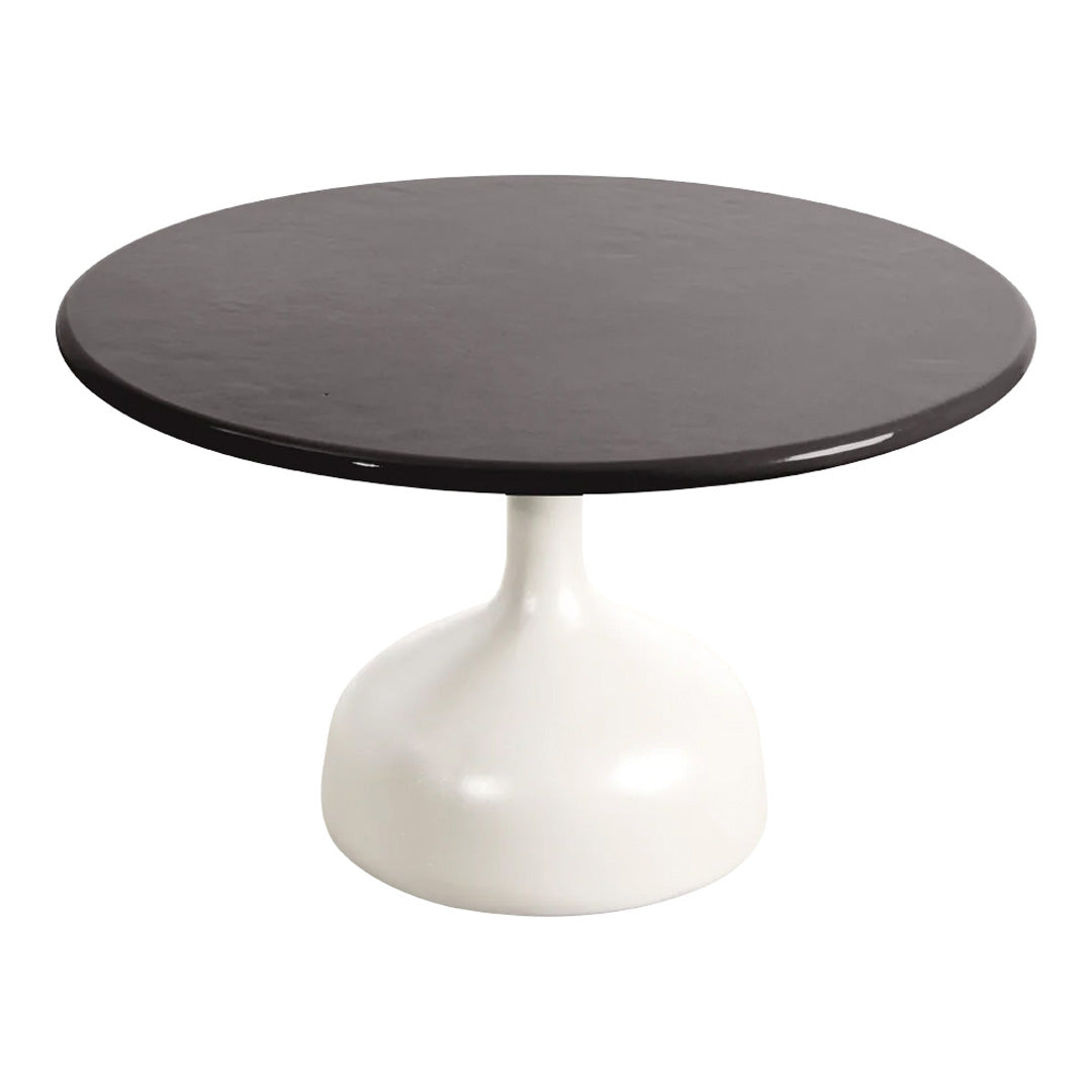 Modern Round Coffee Table with Glass Top - Large Size for Living Room, Lounge & Office Decor