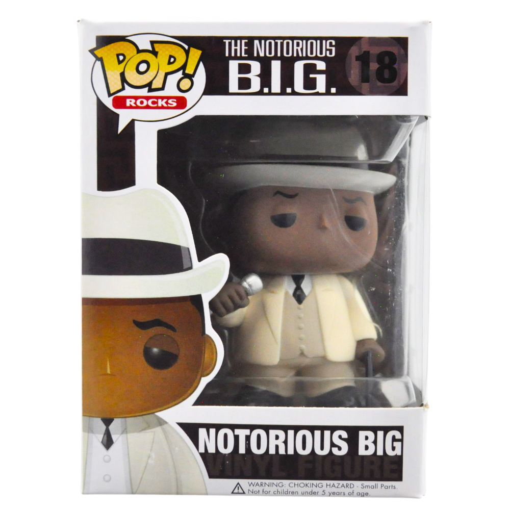 Funko Pop! Notorious B.I.G. Vinyl Figure - Collectible Music Icon for Biggie Smalls Fans - Perfect for Home Decor, Office Display & Pop Culture Collections