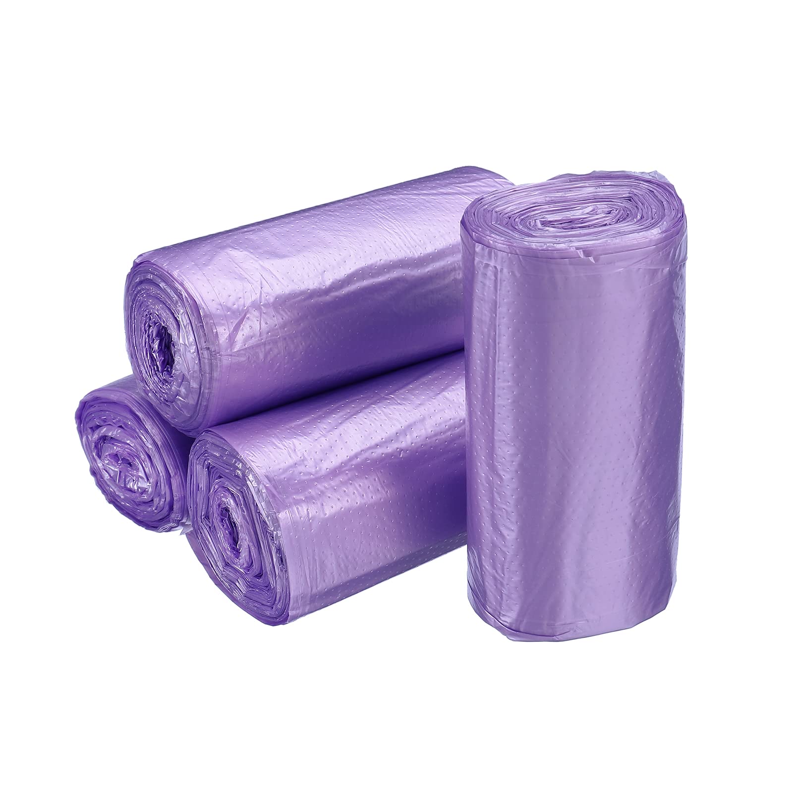 **MECCANIXITY Small Trash Bags 0.5 Gallon - Mini Garbage Bags for Desktop, Office, Bathroom & Car - Purple, 4 Rolls (120 Counts) - Perfect for Mini Trash Cans, Wastebaskets & Small Bins**