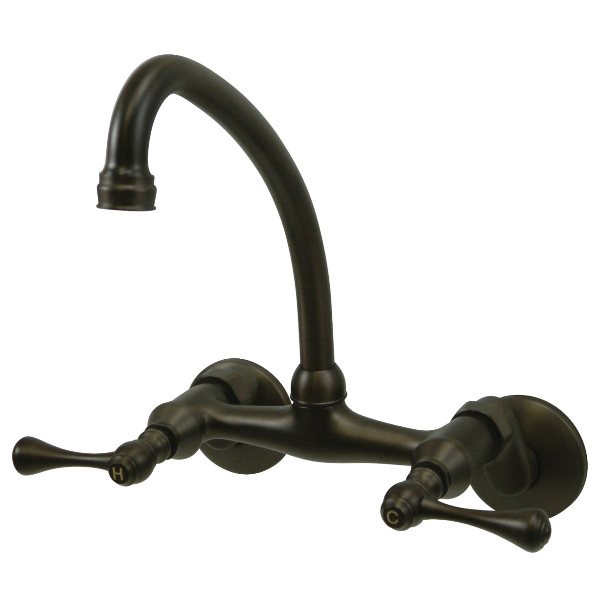 Stainless Steel Lever Handle Wall Mount Kitchen Faucet with Adjustable Centers - Perfect for Modern Farmhouse, RV, and Tiny Home Sinks