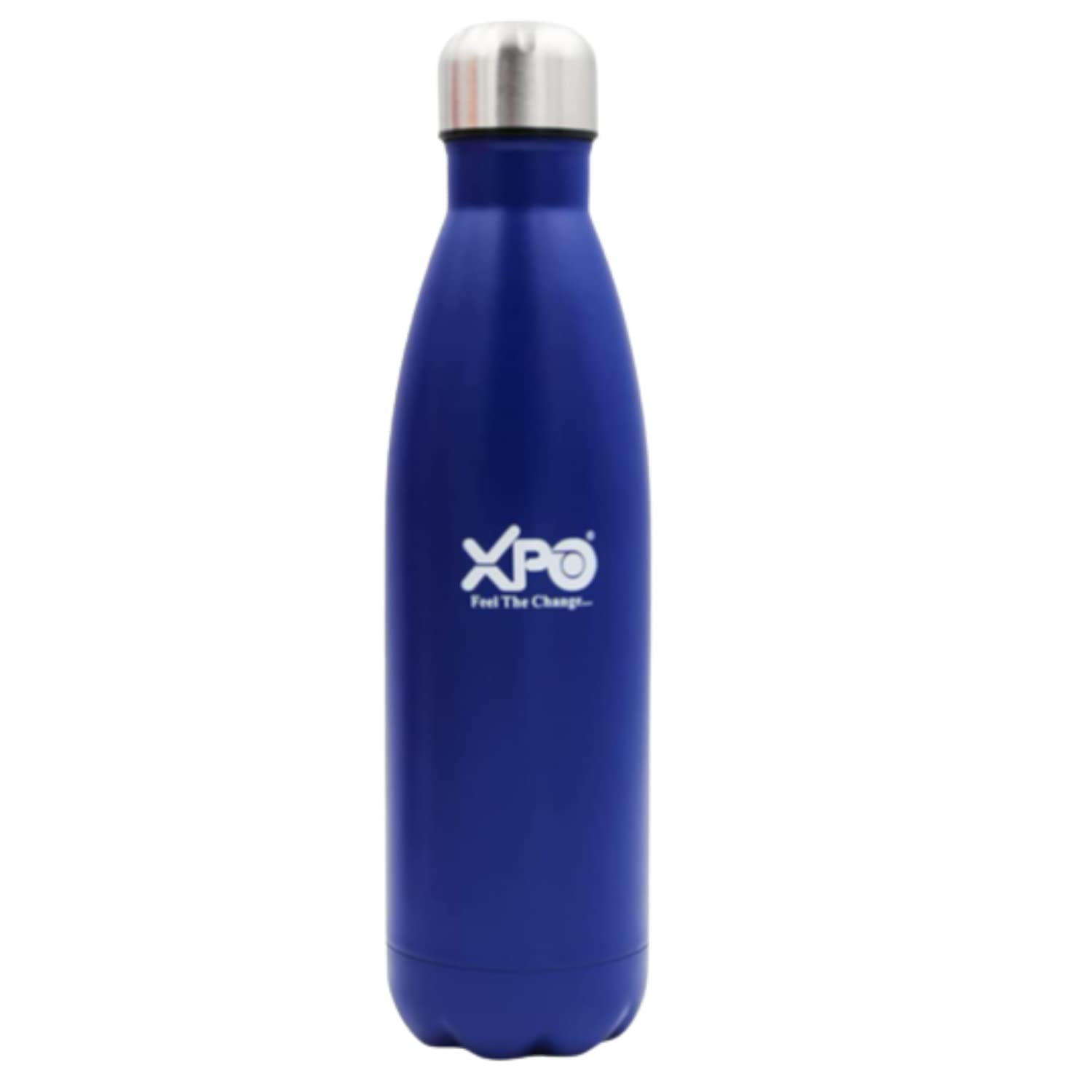 Premium XPO Stainless Steel Vacuum Insulated Water Bottle - 16oz, Leakproof, BPA-Free, Scratch Resistant - Keeps Drinks Hot/Cold 24 Hours - Perfect for Hiking, Gym & Office - Blue