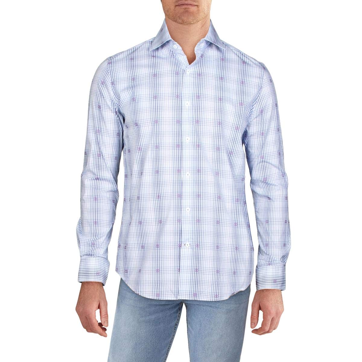 Robert Graham Altham Long Sleeve Dress Shirt for Men - Premium Cotton Formal Business Shirt - Perfect for Office, Weddings & Special Occasions