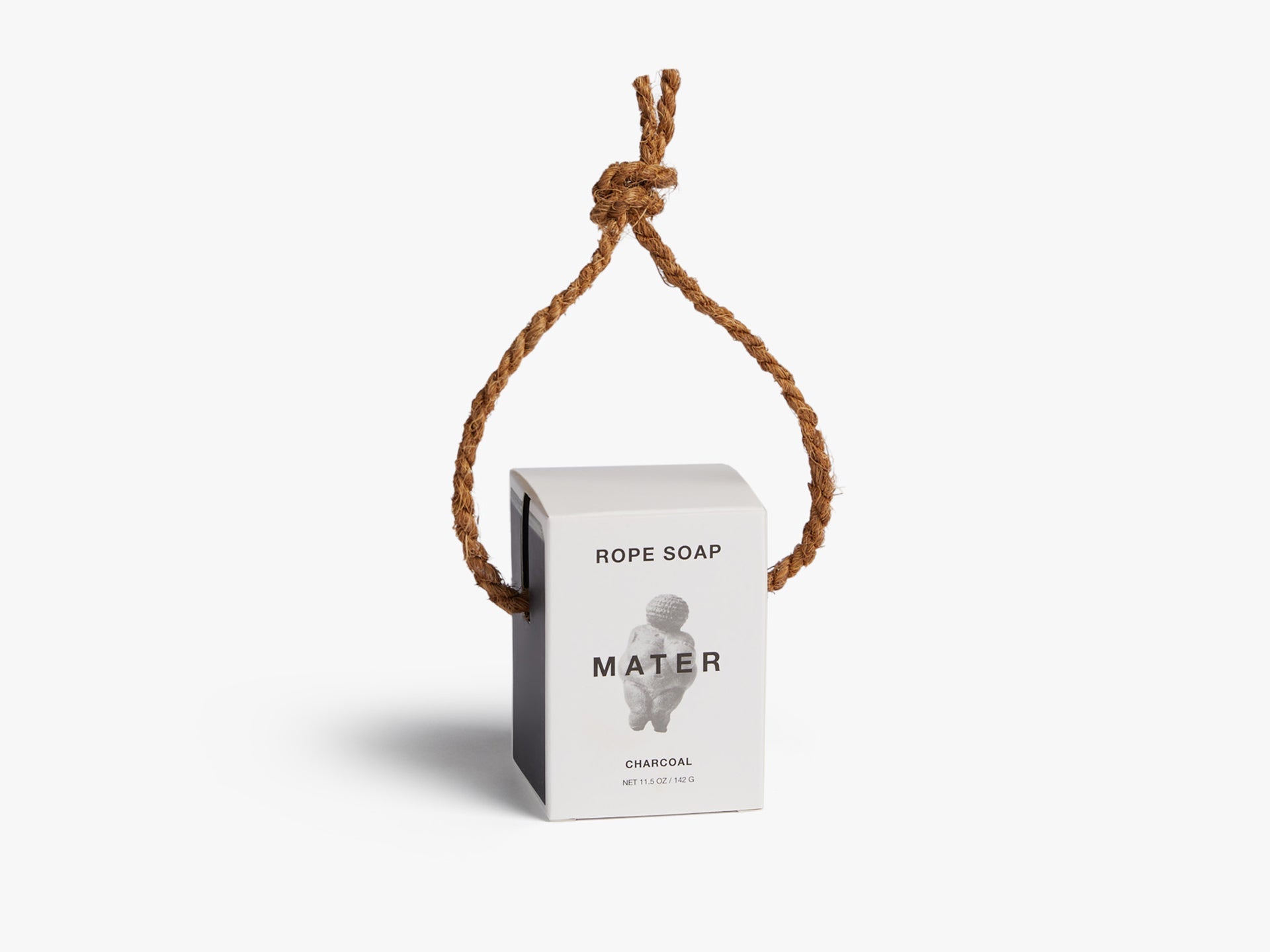 Natural Charcoal Rope Soap for Deep Cleansing & Exfoliation - Detoxifying Face & Body Bar for Acne-Prone Skin - Perfect for Daily Skincare Routine & Spa Treatment