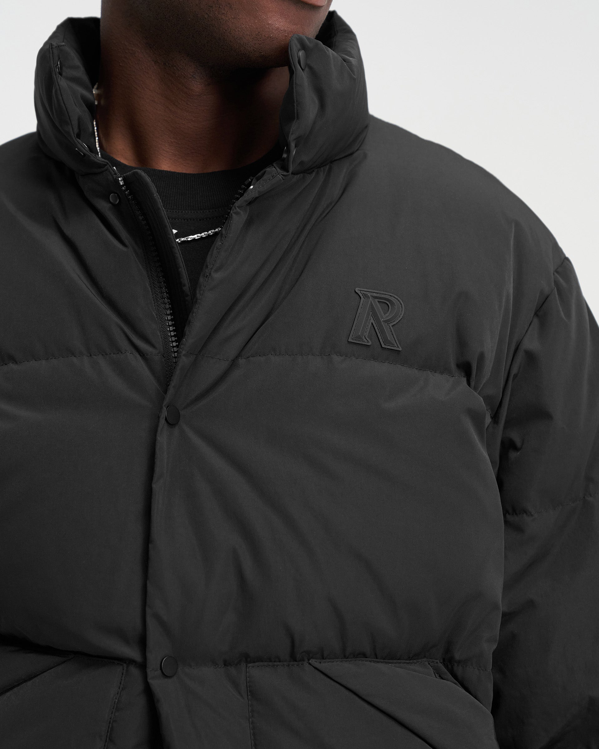 Jet Black Puffer Jacket for Men & Women - Lightweight Warm Winter Coat for Outdoor Activities, Travel & Daily Wear