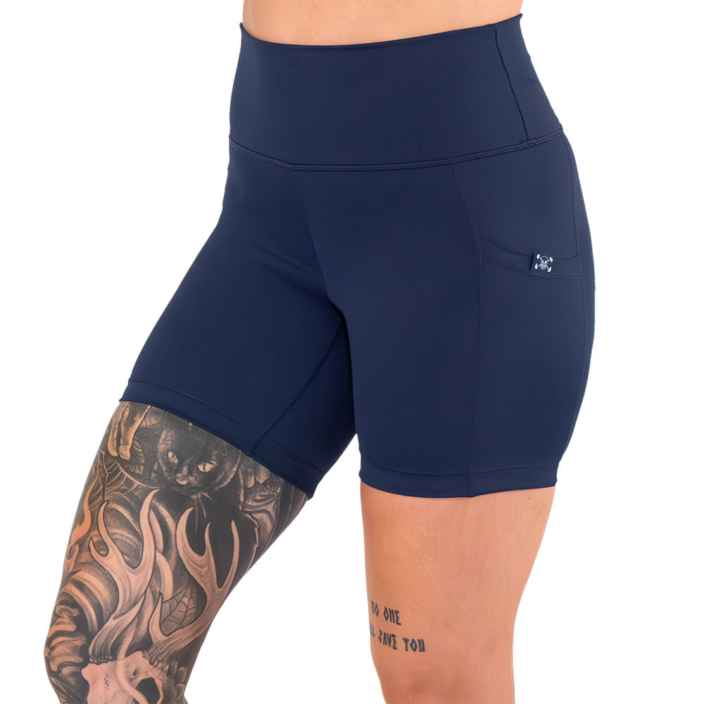 Men's Casual Navy Blue Shorts - Comfortable Everyday Wear for Summer, Gym, and Outdoor Activities