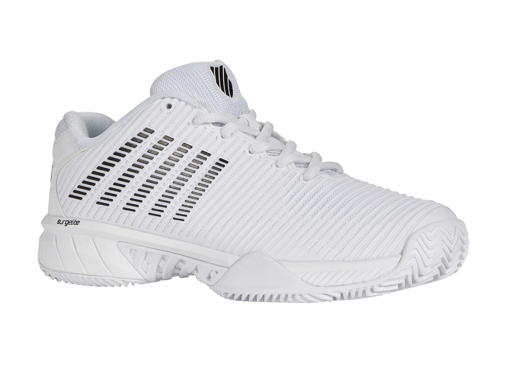 Hypercourt Express 2 Clay Tennis Shoes - White/Black | Men's Size 10.2 M | Durable Clay Court Sneakers for Competitive Play & Training | Perfect for Tennis Matches, Club Play & Court Practice