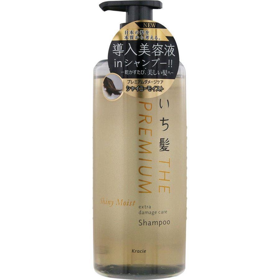 Premium Kracie Ichikami Shiny Moist Shampoo for Dry Hair - 480ml | Deep Hydration & Shine for Damaged Hair | Perfect for Daily Hair Care & Salon-Quality Results at Home