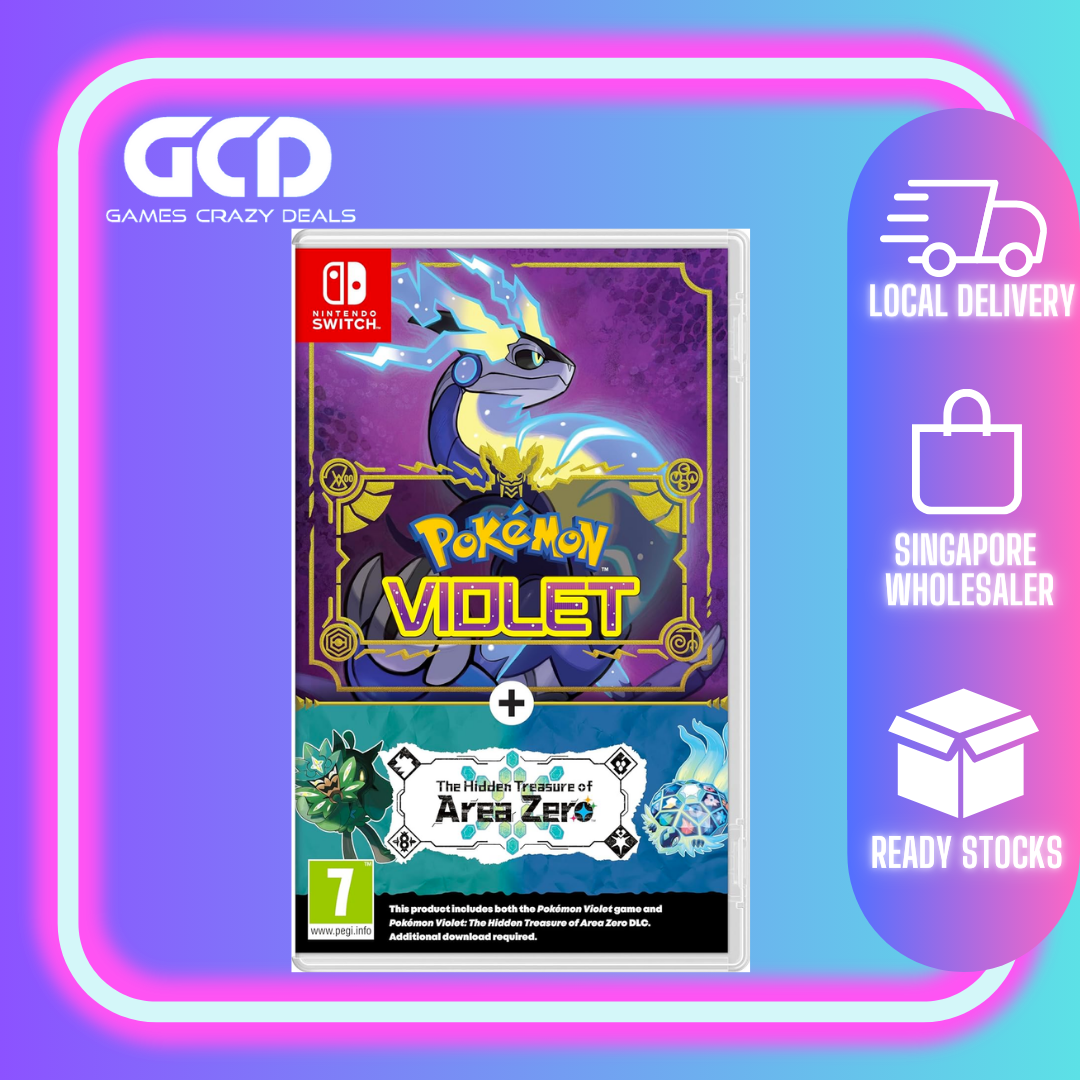 Nintendo Switch Pokemon Violet + The Hidden Treasure of Area Zero Bundle - Exclusive Adventure Game for Kids & Adults - Perfect for Travel, Family Game Nights & Pokemon Fans