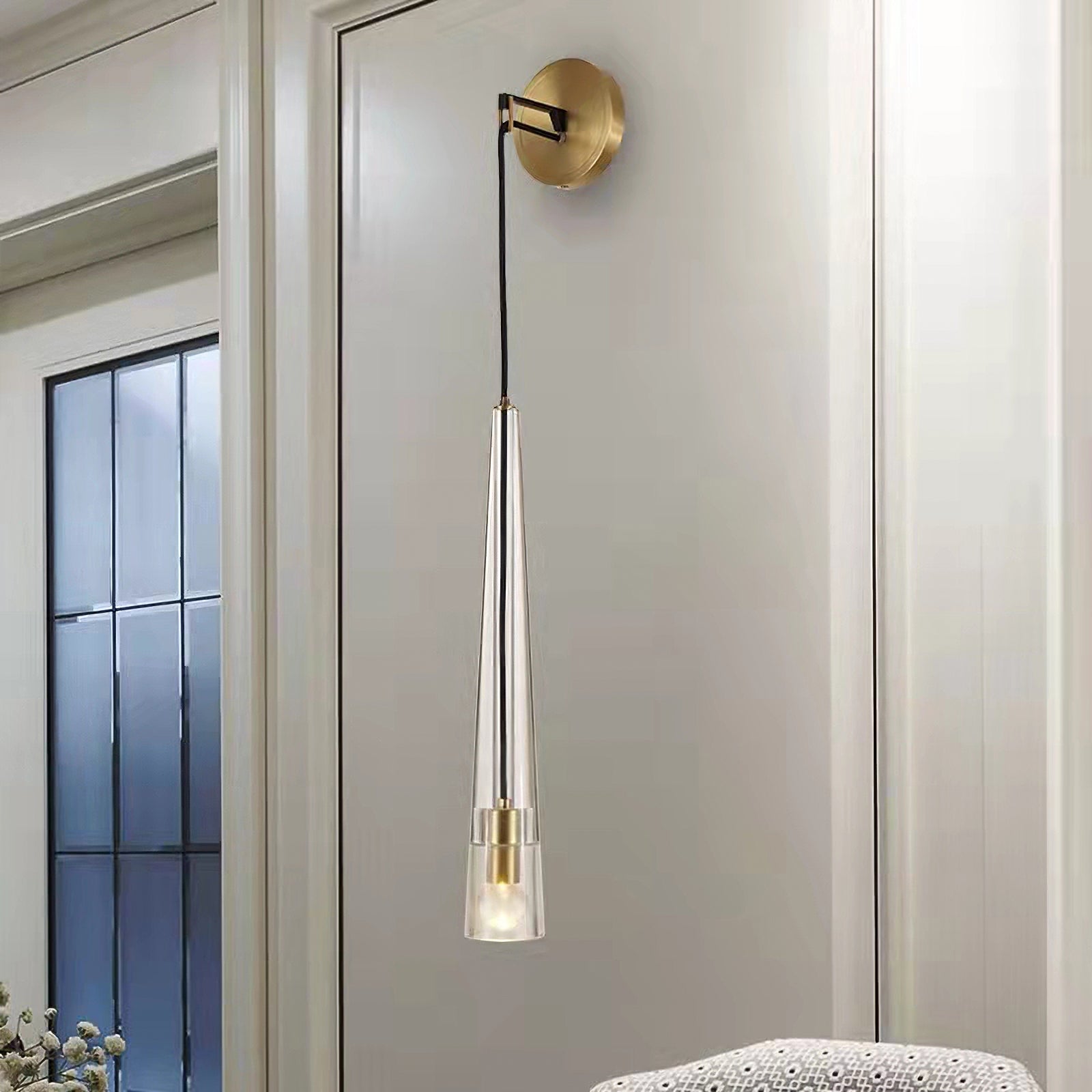Apollinaire Wall Sconce - Modern LED Light Fixture for Living Room, Bedroom & Hallway Decor | Dimmable Indoor Lighting for Home & Office