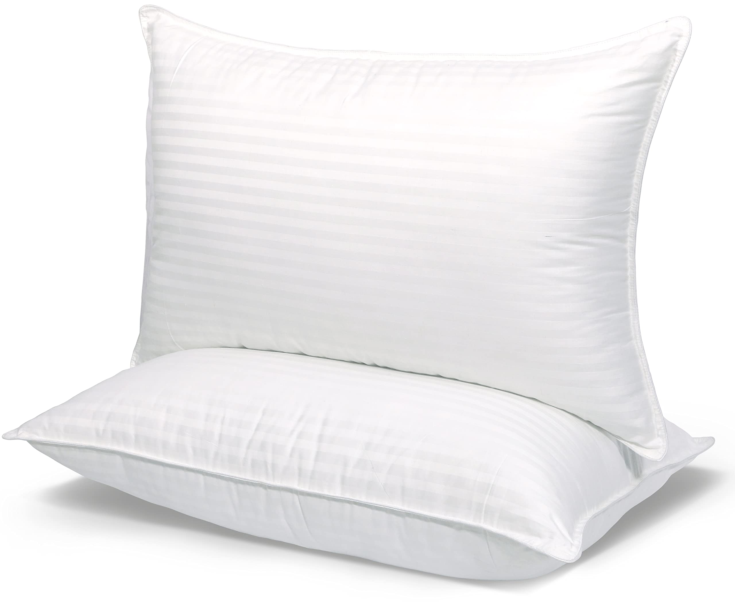 Premium Plush Bed Pillows [2-Pack] - Hotel Quality Cooling Pillows for Side/Back Sleepers - Queen Size for Comfortable Sleep